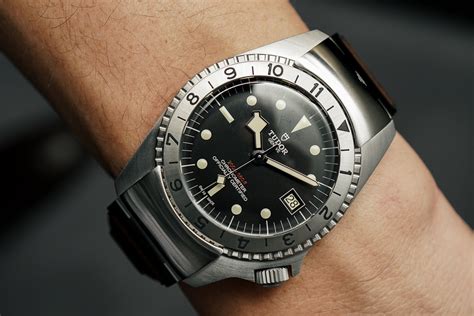 Tudor Black Bay P01 Dive Watch Hands